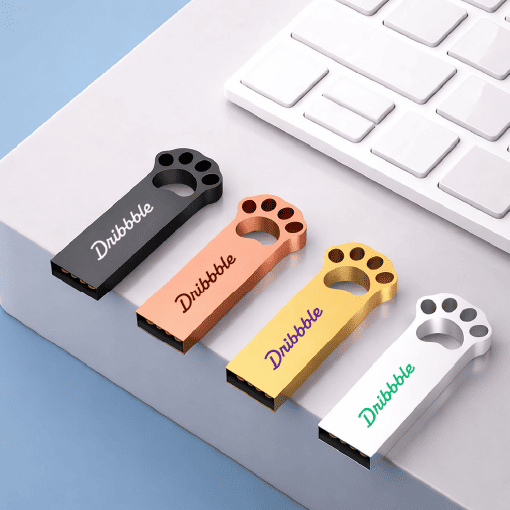 Metal_cat_paw_USB-02 客製禮贈|金屬貓爪造型隨身碟|橙肯禮品