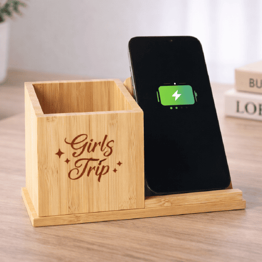 Wooden_wireless_charging_pen_holder-04 客製禮贈|木質無線充電板|橙肯禮品
