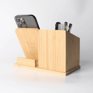 Wooden_wireless_charging_pen_holder-08 無線充電筆筒 客製 木製筆筒 訂製