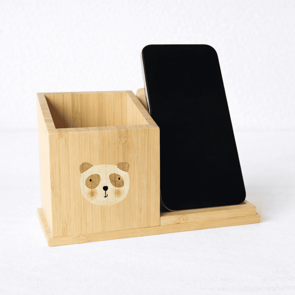 Wooden_wireless_charging_pen_holder-15 客製禮贈|木質無線充電板|橙肯禮品