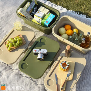 Camping Organizer Table Basket (7) 客製禮贈|折疊露營收納籃|橙肯禮品