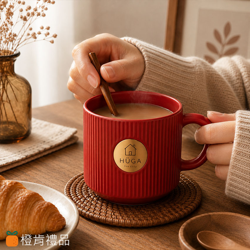 Custom Brass Plaque Ceramic Mug 客製禮贈|銅片陶瓷馬克杯|橙肯禮品