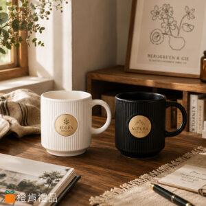 Custom Brass Plaque Ceramic Mug 客製禮贈|銅片陶瓷馬克杯|橙肯禮品
