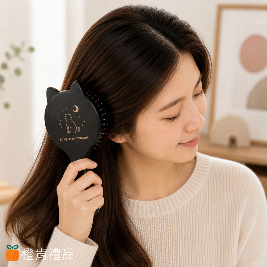 客製禮贈｜貓耳氣墊梳｜橙肯禮品