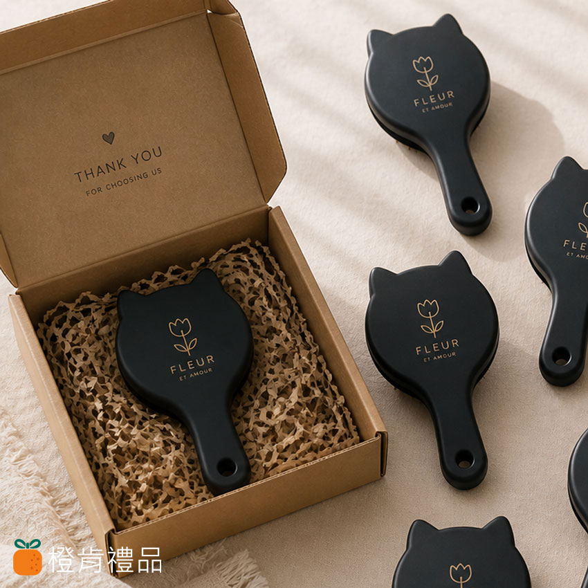 客製禮贈｜貓耳氣墊梳｜橙肯禮品