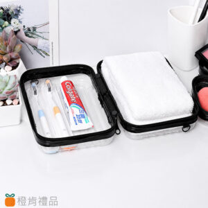 客製禮贈｜透明迷你硬殼化妝包｜橙肯禮品