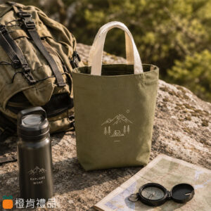 Custom Canvas Cup Holder Bag (4) 客製禮贈|有底帆布飲料提袋|橙肯禮品
