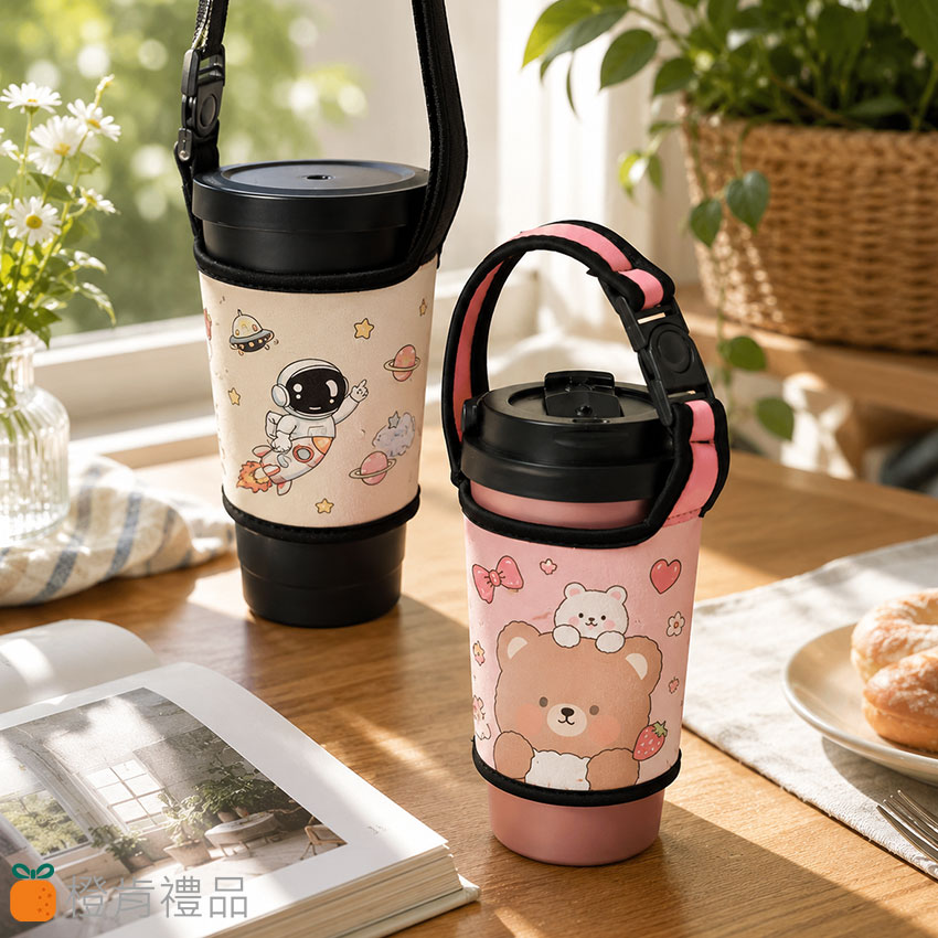 Custom Neoprene Cup Sleeve (7) 客製禮贈|潛水布飲料杯套|橙肯禮品