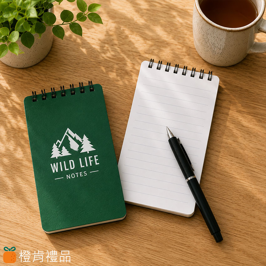 客製禮贈｜ 線圈口袋本｜橙肯禮品
