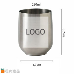 客製餐具｜ 質感雷雕不銹鋼杯｜橙肯禮品