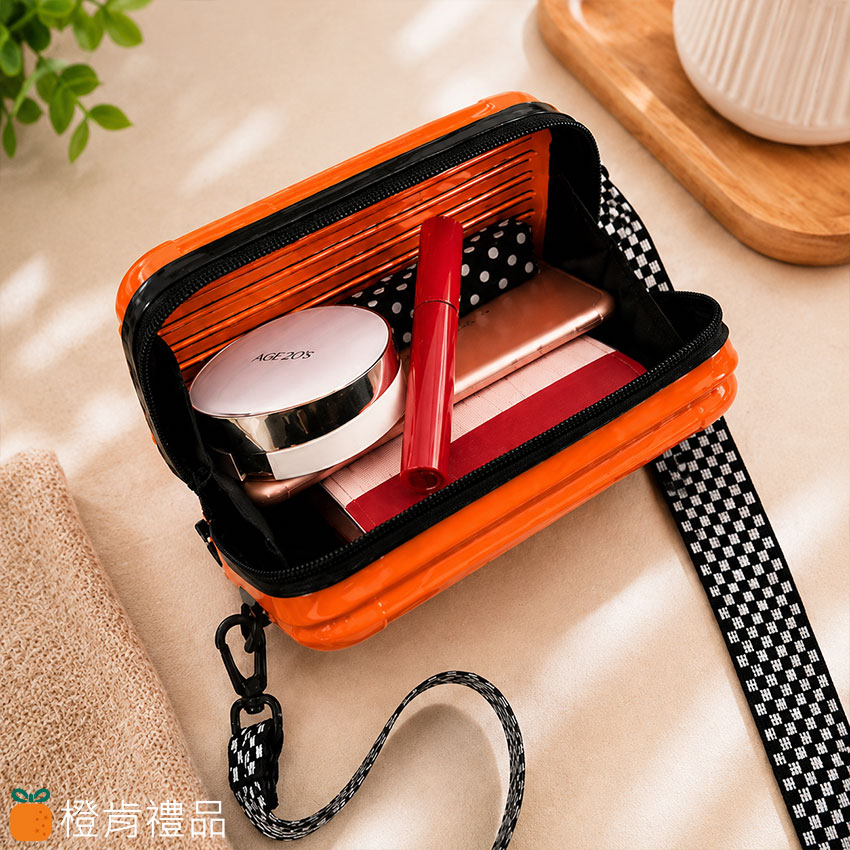 客製禮贈｜迷你行李箱硬殼包｜橙肯禮品