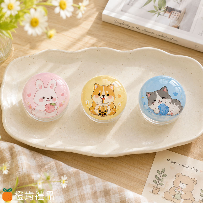 客製贈品｜透明水晶球氣囊支架｜橙肯禮品