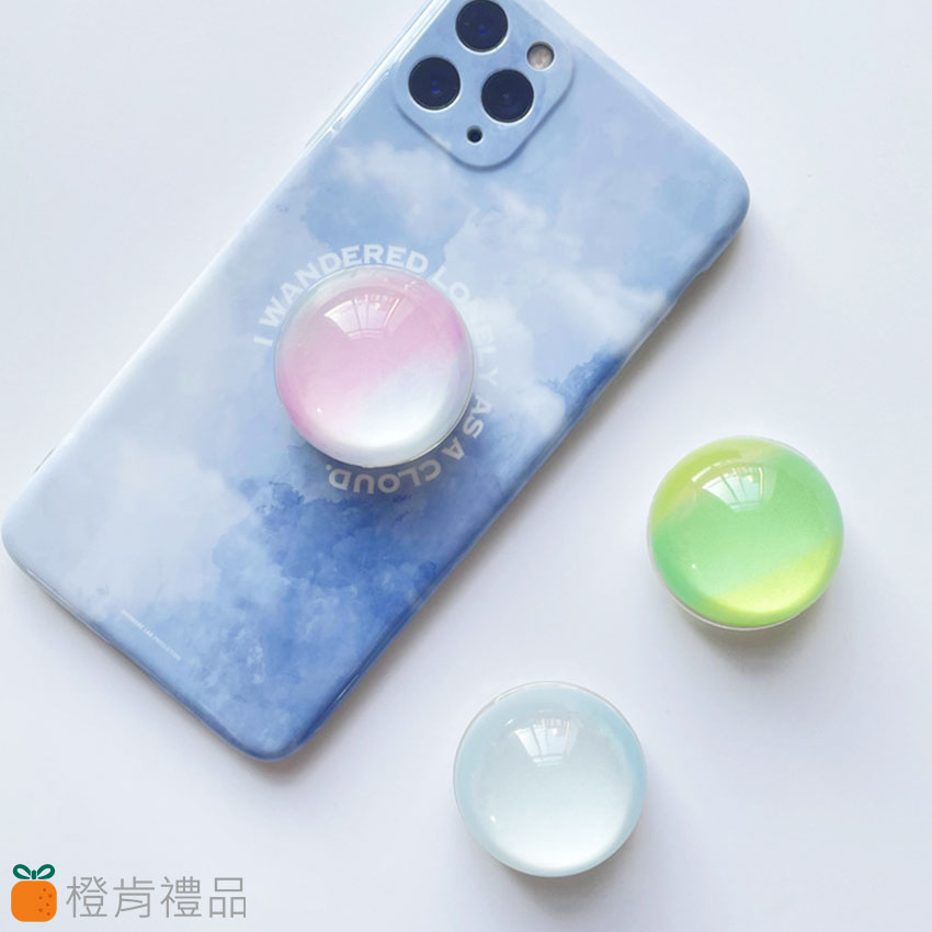 客製贈品｜透明水晶球氣囊支架｜橙肯禮品