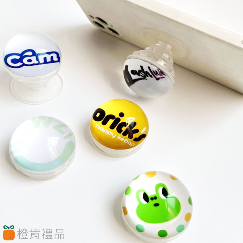 客製贈品｜透明水晶球氣囊支架｜橙肯禮品