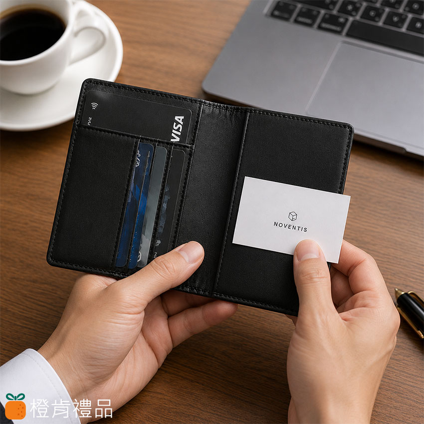 Custom Leather Business Card Holder (6) 商務皮革名片夾