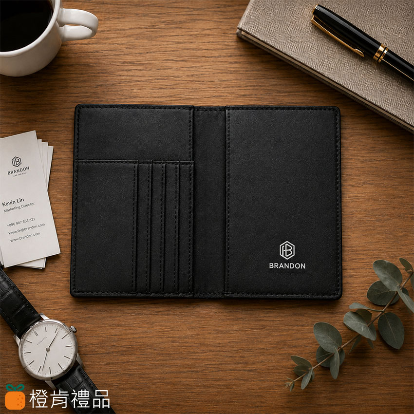 Custom Leather Business Card Holder (8) 商務皮革名片夾