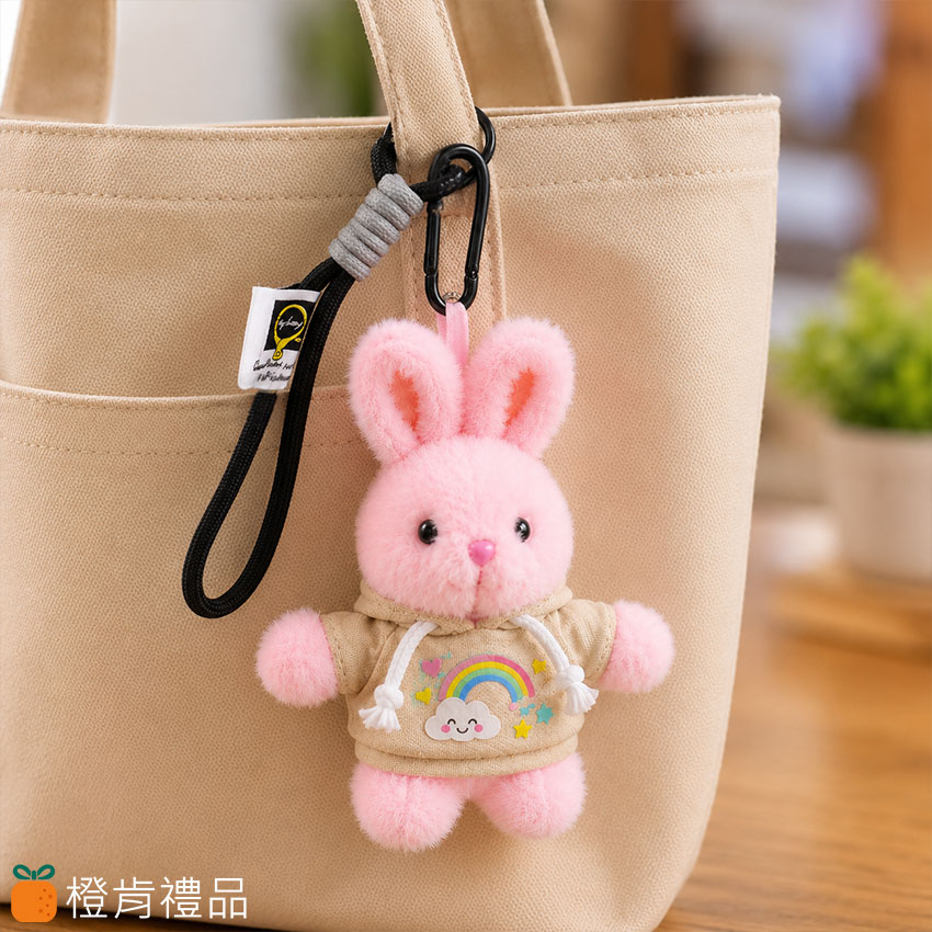 LOGO連帽兔子娃娃
