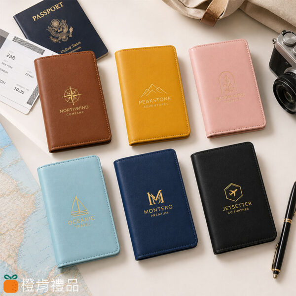 Custom PU Leather Passport Holder (8) PU皮革護照套