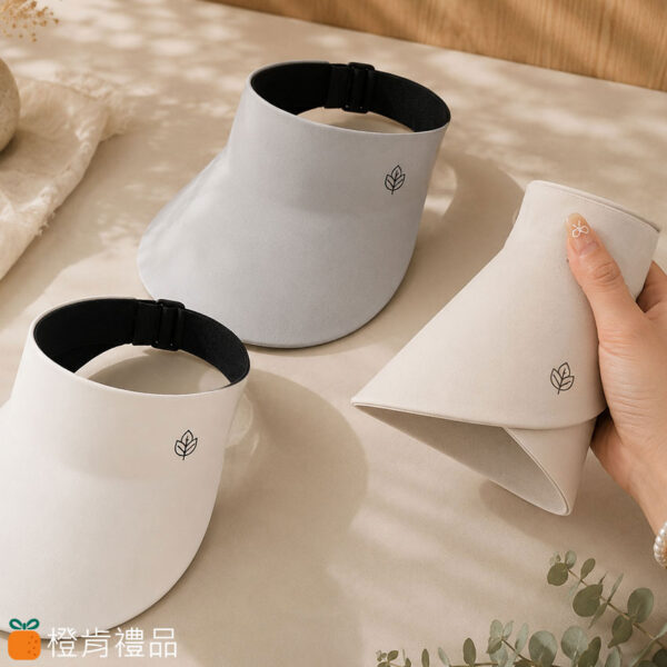 Custom-Roll-Up-Sun-Visor-Cap-(13) 空頂遮陽帽