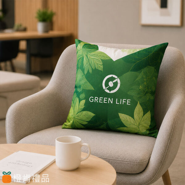 Custom Square Throw Pillow (2) 熱轉印方形抱枕