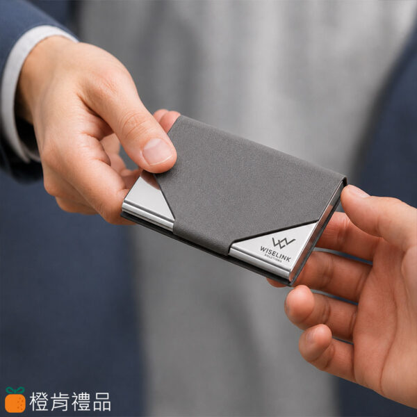 Envelope Leather Metal Business Card Holder (10) 信封皮革金屬名片夾