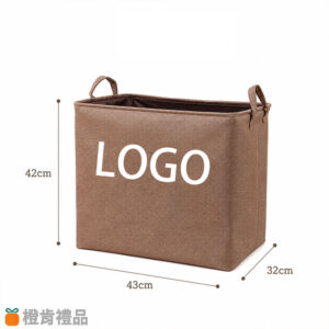 Custom-Linen-Laundry-Basket-(13) 棉麻收納籃(大)
