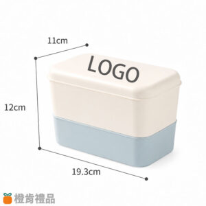 LOGO雙層便當盒