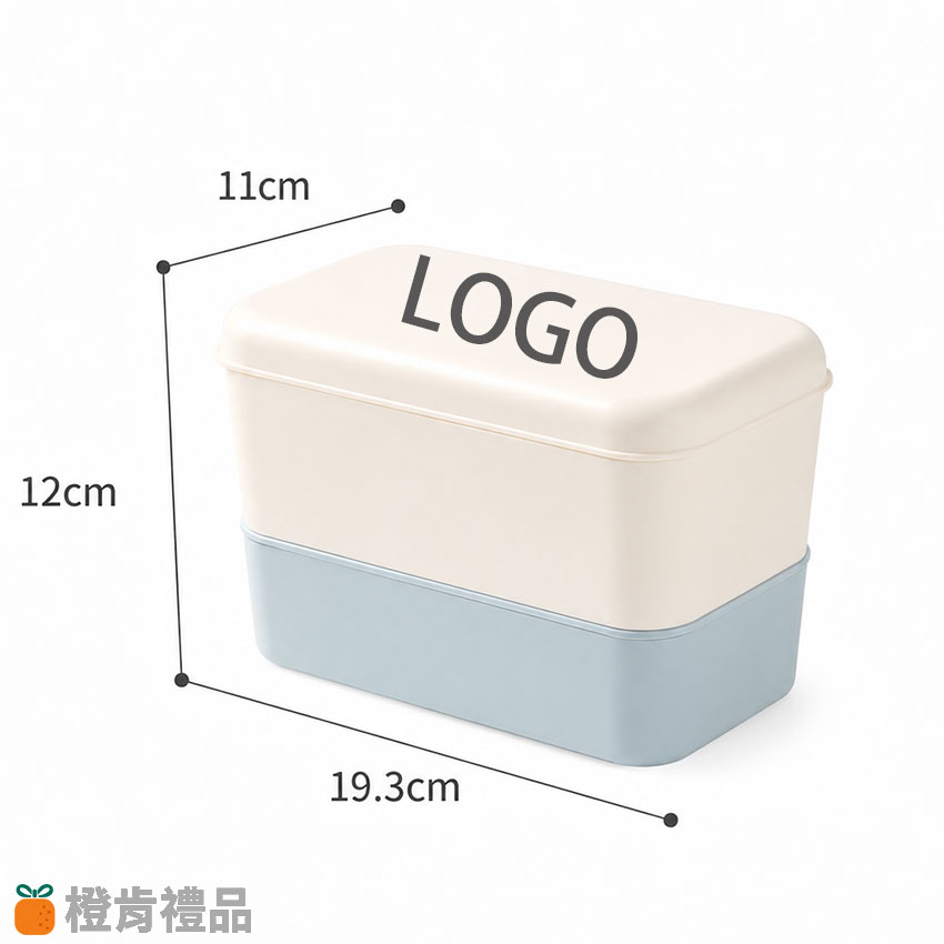 LOGO雙層便當盒