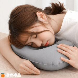 牛奶絲充氣U型頸枕