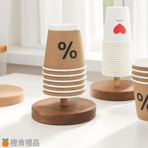 實木紙杯收納架