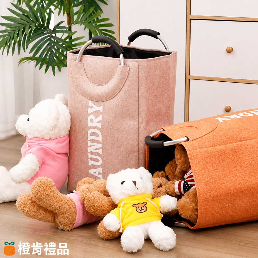 Custom Aluminum Handle Laundry Basket (1) 雙鋁手提摺疊收納籃