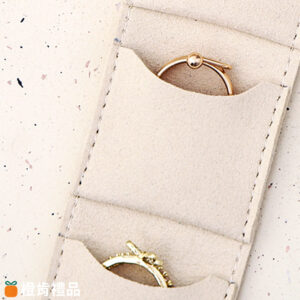 Custom Leather Jewelry Organizer Pouch (3) PU皮首飾收納包