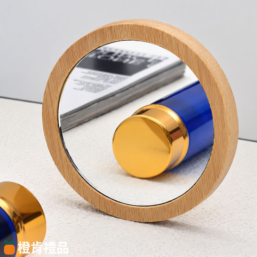 Custom Bamboo Mirror (7) 天然竹製圓形化妝鏡