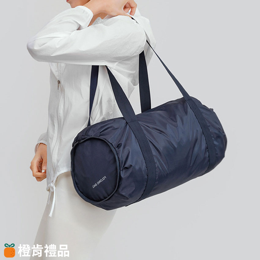 Custom Foldable Barrel Duffel Bag (1) 客製可折疊圓筒旅行袋