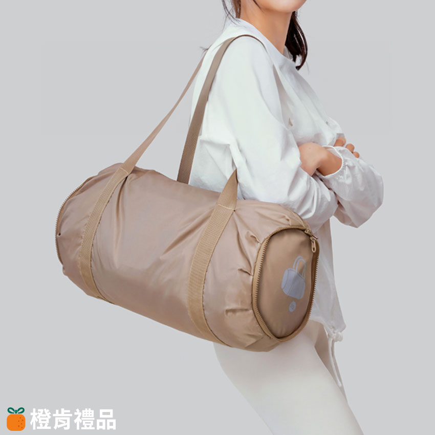 Custom Foldable Barrel Duffel Bag (2) 客製可折疊圓筒旅行袋
