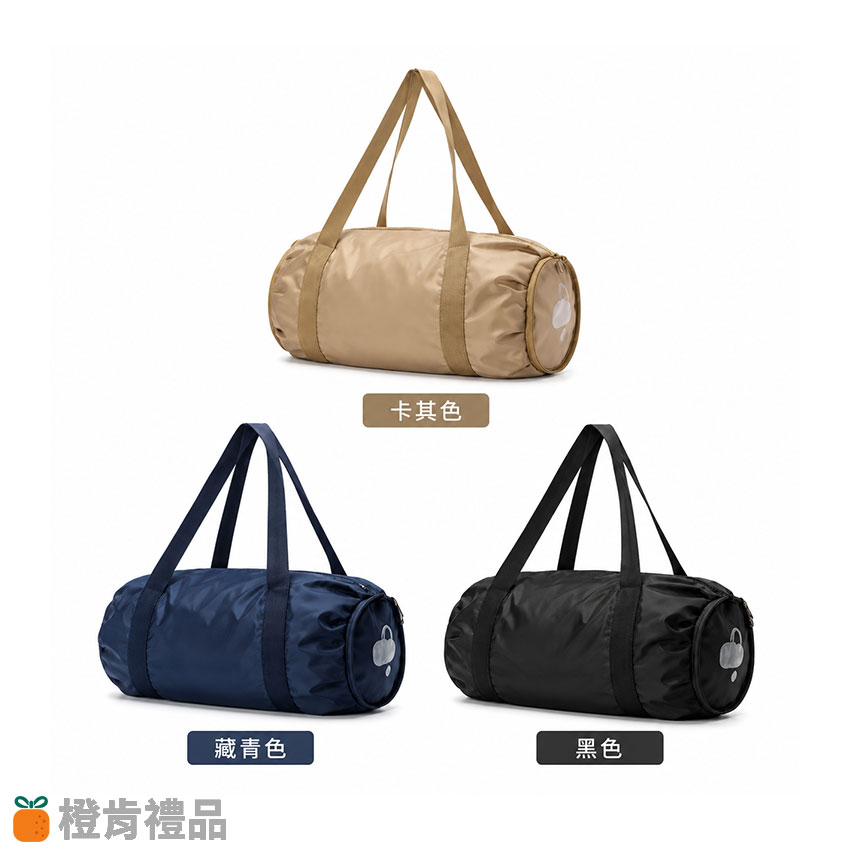 Custom Foldable Barrel Duffel Bag (5) 客製可折疊圓筒旅行袋