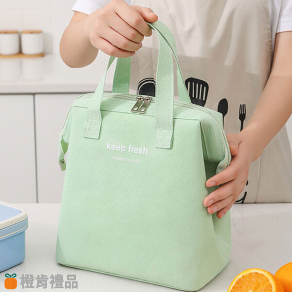 Custom Macaron Color Insulated Lunch Tote (3) 馬卡龍保溫便當袋