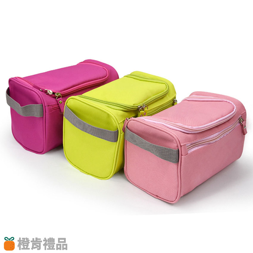Custom Multi-Purpose Travel Toiletry Organizer (10) 單色LOGO旅行化妝收納包