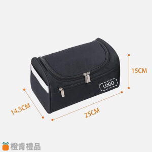 單色LOGO旅行化妝收納包