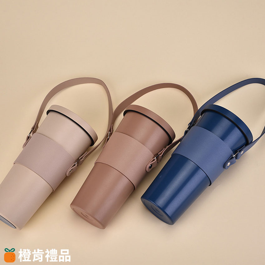 Custom PU Leather Drink Cup Holder (7) PU皮飲料杯提袋