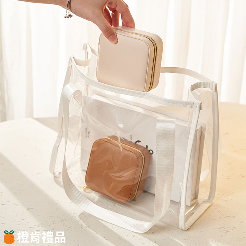 Custom PU Leather Travel Jewelry Organizer (1) PU皮便攜珠寶盒