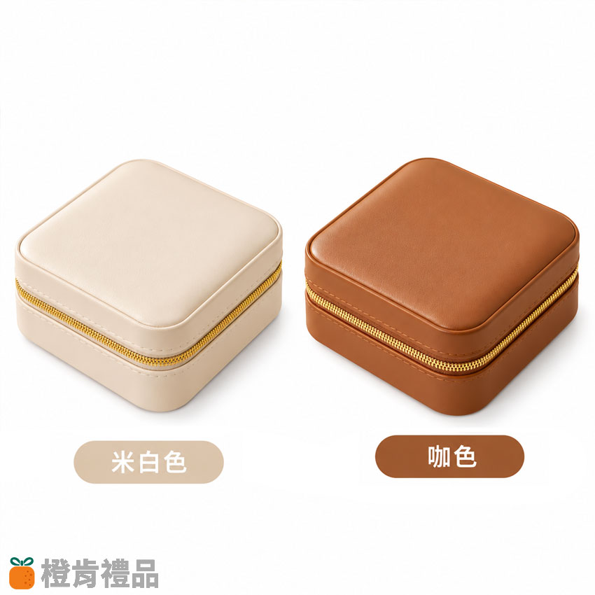 Custom PU Leather Travel Jewelry Organizer (10) PU皮便攜珠寶盒