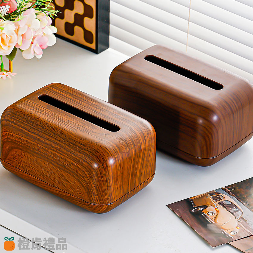Custom Wood Grain Tissue Box (3) 木紋面紙盒