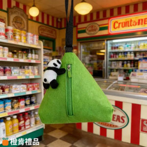 Custom-Zongzi-Shaped-Felt-Pouch-with-Heat-Transfer-Logo-(10) 粽子造型收納包