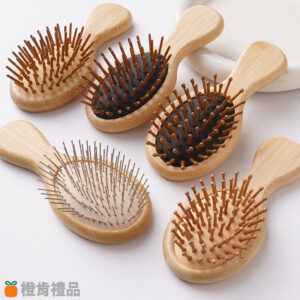 Personalized Mini Bamboo Hairbrush (9) 竹製氣墊梳