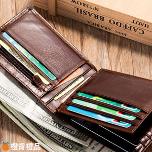 custom-cowhide-bifold-wallet-size-logo (2) 頭層牛皮短夾