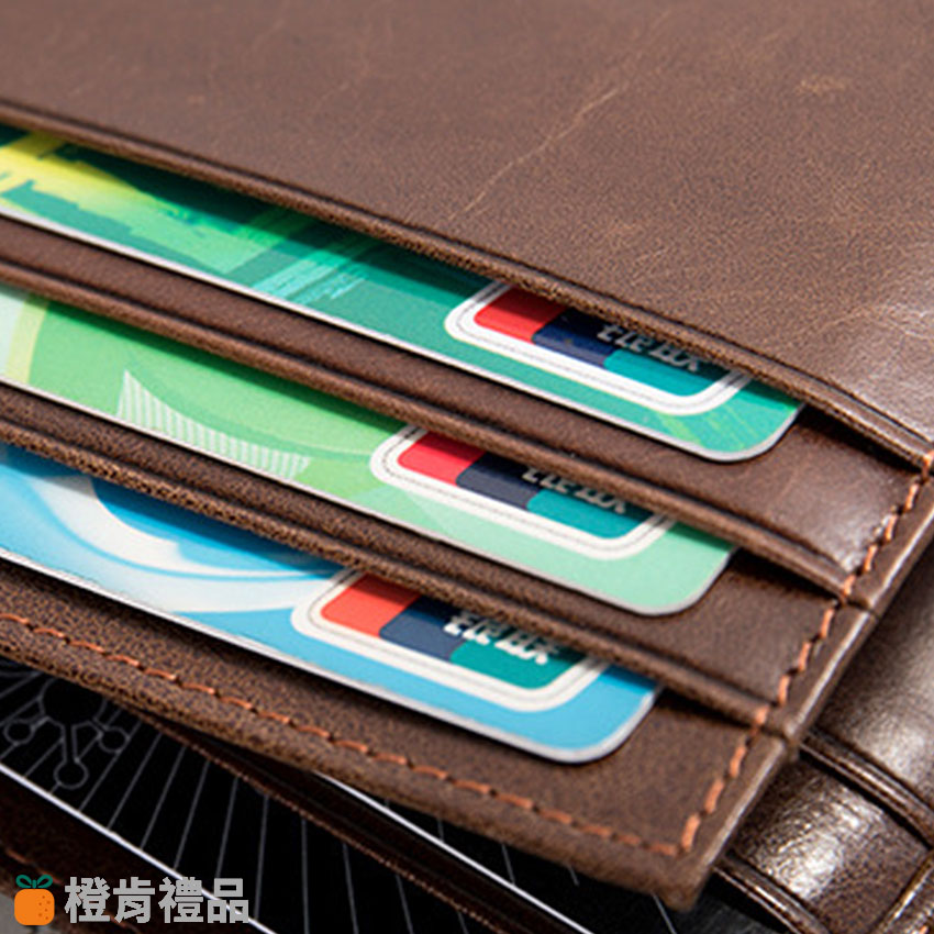 custom-cowhide-bifold-wallet-size-logo (5) 頭層牛皮短夾
